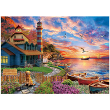 BenBen rejtvnyek felnotteknek 1000 darabos Sunset Lighthouse kiraks betukkel a htn Kihv rejtvnyek csaldi jtkhoz Night Home D?cor