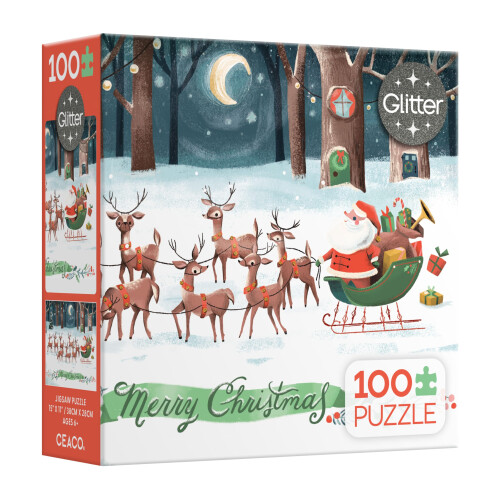 Ceaco - Glitter - Jill Howarth - "Det var natten före julafton" - 100 bitars pussel