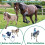 Set Gioco Stalla per Cavalli TUSAUW, Regalo Compleanno Bambini con 2 Cavalli e 2 Cavalieri 4