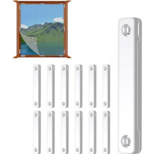 Fliegengitter – Nicht spezifiziert – 12 Magnete – Magnetbefestigung – Verstellbar – Weiß