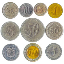 Ecuador 10 Gemengde Munten | Centavos | Sucre | Ecuadoriaanse Munt