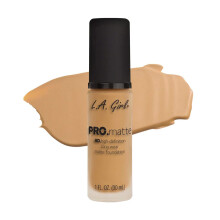 L.A. Girl Pro Matte Foundation, Arena, 1 Onza Fluida