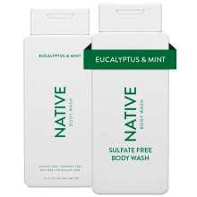 Gel Douche Naturel | Pour Femmes & Hommes, Sans Sulfates, Parabènes, Ni Colorants, Peau Douce et Hydratée | Eucalyptus &