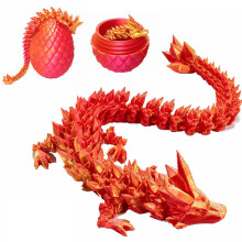 Uovo di Drago Stampato in 3D con Drago Nascosto, Giocattoli Fidget Uova di Dinosauro per Bambini