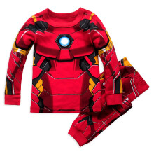 Marvel Iron Man-kostuum PJ PALS voor jongens, maat 10, veelkleurig