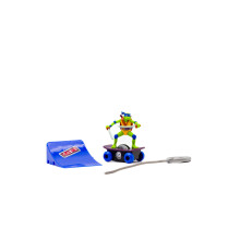 Giocattolo Tartarughe Ninja, Skateboard Leo Rippin' Turtle Racers, Ramp Stunt Accessory