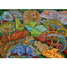 Ravensburger Riveting Reptiles - 300 stuk XXL Puzzel voor Kinderen | Fascinerende Reptielen Afbeeldingen | Creativiteit en Focus