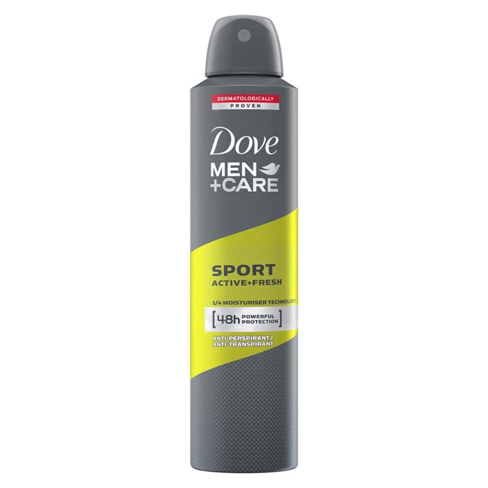 Dove 6Pk Men+Care Sport Active + Fresh Deodorant 250 Ml
