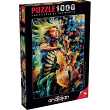Anatliai puzzle - Mess csellista 1000 darabos kiraks #1108