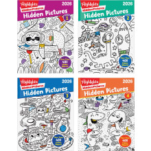 Highlights Versteckte Bilder 2026 Aktivitätsbücher für Kinder ab 6 Jahren, 4 Rätselbücher voller Spaß