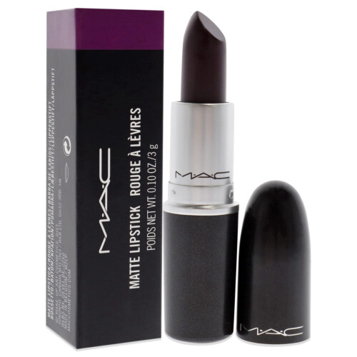 MAC Mac Matte Lipstick Smoked Purple 2