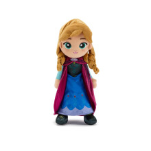 Disney Store Offizielle Anna Plüschpuppe - 14 Zoll Disney Plüsch mit Samtcape, Druckverzierungen, Satin-Kleid, Stiefel