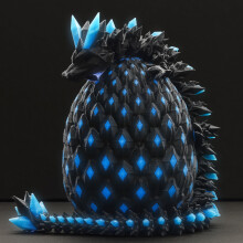 Giocattolo Uovo di Drago Stampato in 3D con Luce Notturna, Animali Articolati Fidget, Regalo Fantastico per Bambini e Adulti