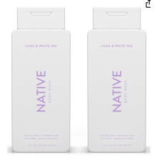 Gel Douche Naturel | Pour Femmes & Hommes, Sans Sulfates, Parabènes, Ni Teintures, Peau Douce et Hydratée | Lilas & Blanc