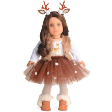 Sweet Dolly Vêtements de Poupée 18 pouces Costume Renne Tutu Noël