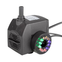 15-W-Wasserstrahlpumpe für Gartenteiche, Tauchpumpe, Springbrunnenpumpe, Teichpumpe mit LED-Beleuchtung