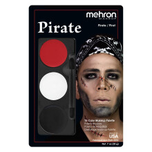 Mehron Makeup Tri-Color Charakter Make-up Palette | Halloween, Spezialeffekte und Theater Creme Make-up FX Palette
