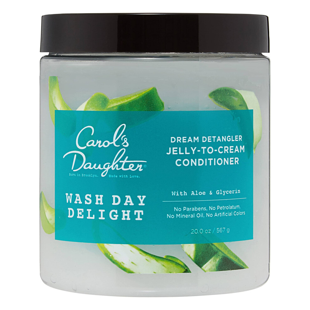Carol's Daughter Cream Wash Day Delight Detangling Jelly-To- Conditioner With Glycerin And Aloe Paraben-Free For Moisture Hydration And Shine Moistur