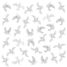 ZZYFGH 150 Mini White Dove for Crafts, 3/4 Inch Bulk Miniature Birds Figurines Wedding Cake Decoration