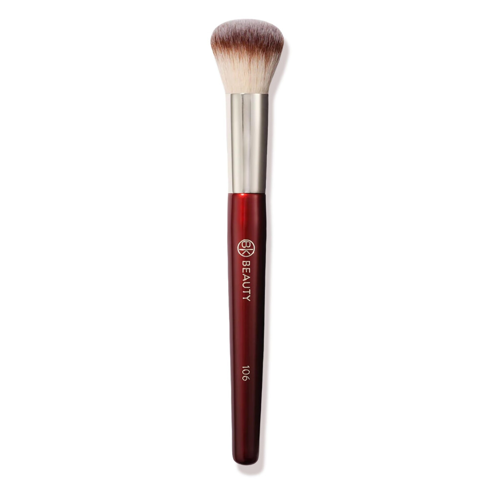 Bk Beauty Cream 106 Round Foundation Brush - Dense Dome Shape For Liquid & Foundation Seamless Streak-Free Application Multi-Use Face Makeup Tool