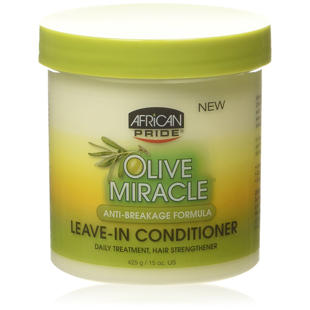 African Pride Olive Miracle Anti-Breakage Leave-In Conditioner 425G/15Oz