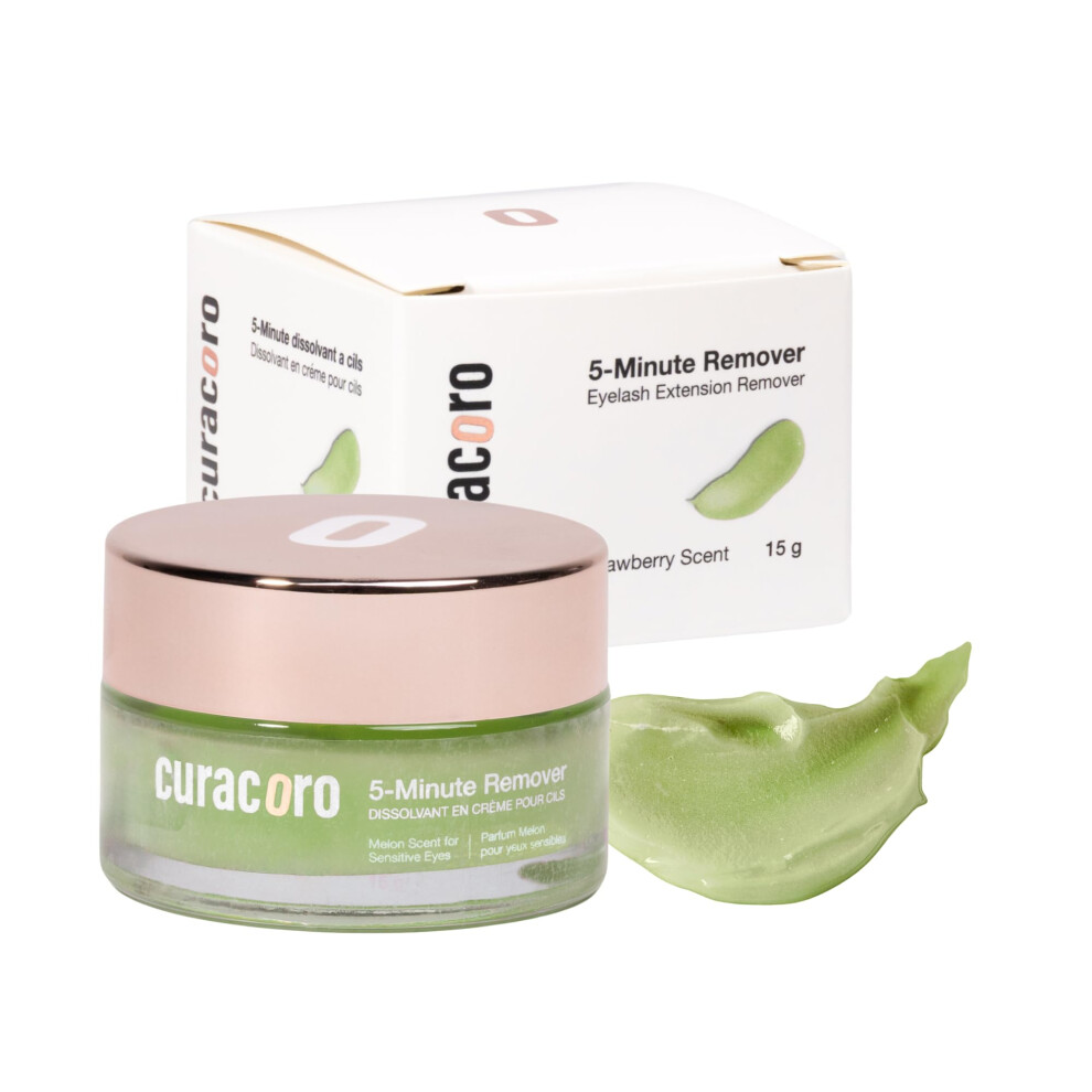 Curacoro Lash Cream Remover For Lash Extensions 15G Dissolves Powerful Eyelash Extension Glue Low Irritation Cream For Sensitive Skin (Melon Scent F 8733860069215