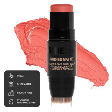 Nudestix Nudies Matte Cream Blush Stick 3-in-1 - Blush für Wangen, Augen, Lippen - Inkl. Pinsel (S)