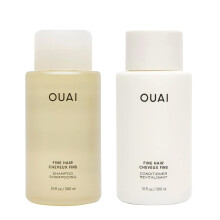 OUAI Fijn Shampoo en Conditioner Set - Sulfaatvrije Shampoo en Conditioner voor Fijn Haar