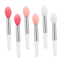 6-delige siliconen lippenbalsemapplicator Kleine make-upapplicator voor lip-lipborstelapplicator