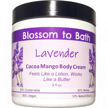 Blossom to Bath Lavender Cocoa Mango testpol krm (8 uncia) Tiszta illolajos illat olyan rzs, mint egy krm, s gy mukdik, mint egy vaj, p
