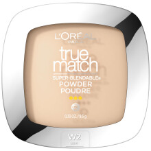 L'Oreal Paris True Match Super Blendable Ölfreies Puder, W2 Hell, 0,33 oz, Verpackung kann variieren