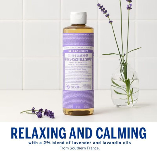 Dr Bronner Org Lav Castile Liq Soap 473ml 2