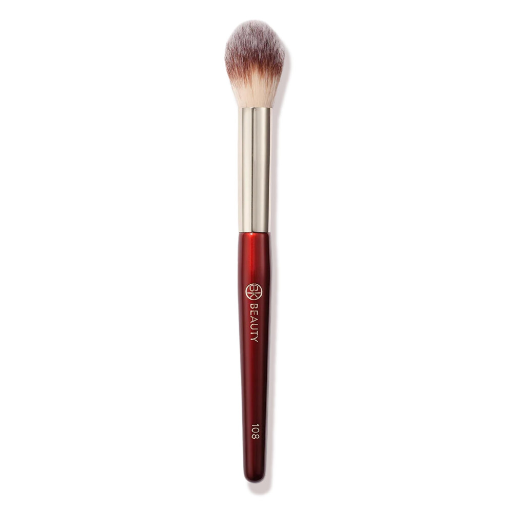 Bk Beauty 108 Precision Powder Makeup Brush - Pro-Designed Tapered Brush For Precise Under-Eye Setting Crease-Free Finish And Subtle Highlighting