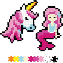 Jixelz 700 rszes szett Fantasy Friends pixeles puzzle muvszet gyerekeknek, 6 ves vagy annl idosebb fik s lnyok szmra