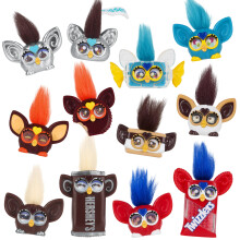FURBY Minis 12 Pack of The Hershey Company Figures Tiny Collectible 1-Inch Candy Toys Halloween Handouts for Kids 6+ (Amazon Exclusive)