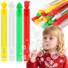 CCINEE 40pcs Kerst Bubble Wands Bulk, Mini Bellen voor Kinderfeestjes Bulk Xmas Bellen Pijp Speelgoed