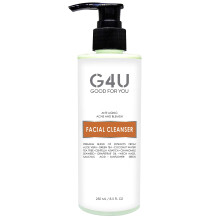 G4U Gel Nettoyant Visage pour Femmes et Hommes. Pour Tous Types de Peau. Naturel avec Vitamine C. Idéal pour Quotidien