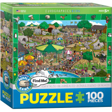 Den v ZOO - Hledejte a najděte puzzle, 100 dílků