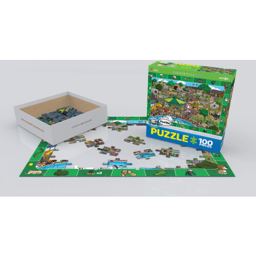 Den v ZOO - Hledejte a najděte puzzle, 100 dílků 2