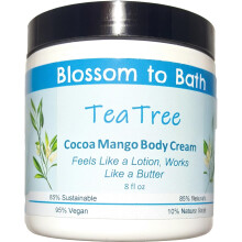 Blossom to Bath Tea Tree Cocoa Mango testpol krm (8 uncia) Tiszta illolajos illat olyan rzs, mint egy krm, s gy mukdik, mint egy vaj,
