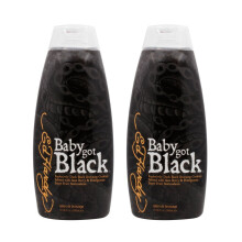 2 LOT Ed Hardy Baby Got Black Hidratante Bronzeador Sem Sol 10 oz