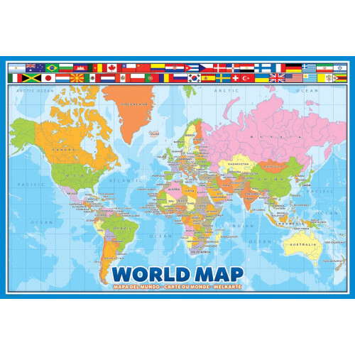 Světová mapa 100 dílků skládačka 1