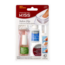 KISS Salon Dip Powder Nagelkit Professionellt Doppningssystem med Gel, Doppulver och Tillbehör