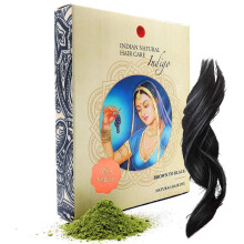 Indigo Pulver - Braun bis Schwarz Haarfarbe - Frisch & Rein Bio - 200g - Indische Naturhaarpflege
