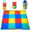 KC Cubs Morbido e Sicuro Puzzle Mat EVA Interlocking Multicolor per Bambini, 16 Piastrelle, 4 Colori 1