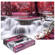 Puzzle 1000 Pièces pour Adultes, Cascade de Montagne, Puzzles Paysage Naturel