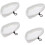 Set mit 4 Mikrofaser-Wischmopppads für H2O Mop Dampfmopps - FABLCREW 1