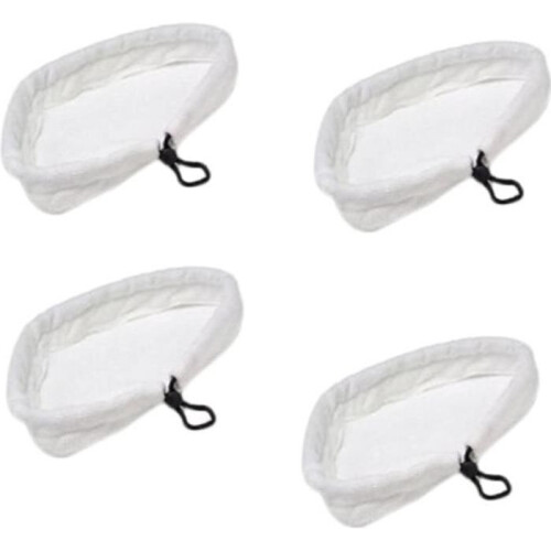 Set mit 4 Mikrofaser-Wischmopppads für H2O Mop Dampfmopps - FABLCREW