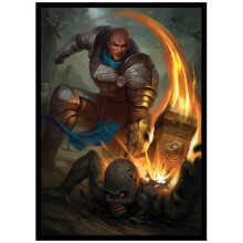 Fantasy North - Smite Evil - 100 Fundas de Cartas Mate Suaves - Para Magic MTG, Pokémon y Más