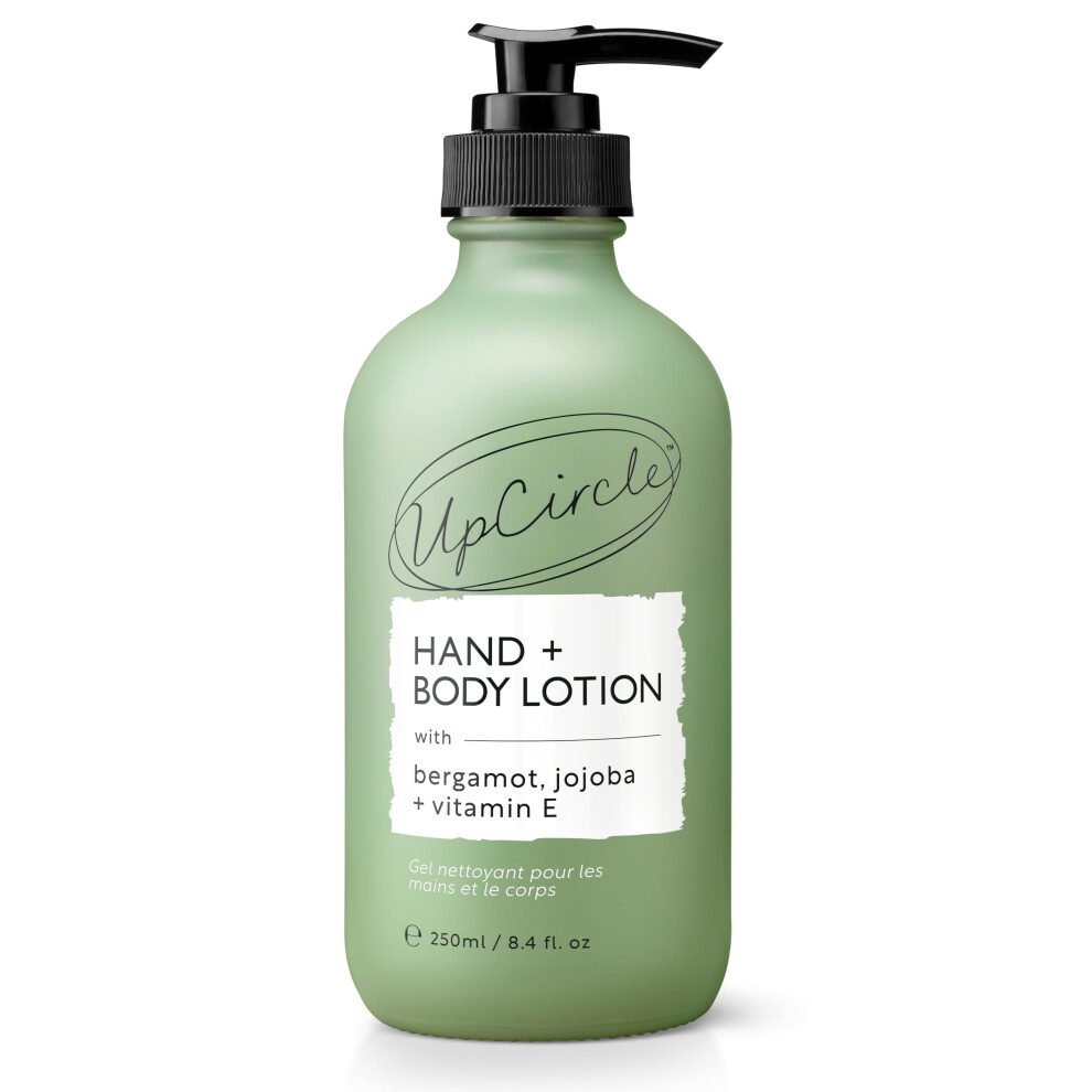 Upcircle Hand + Body Lotion With Bergamot Water 250Ml - For Nourishing + Repairing - Glycerin + Jojoba - Natural, Vegan + Cruelty